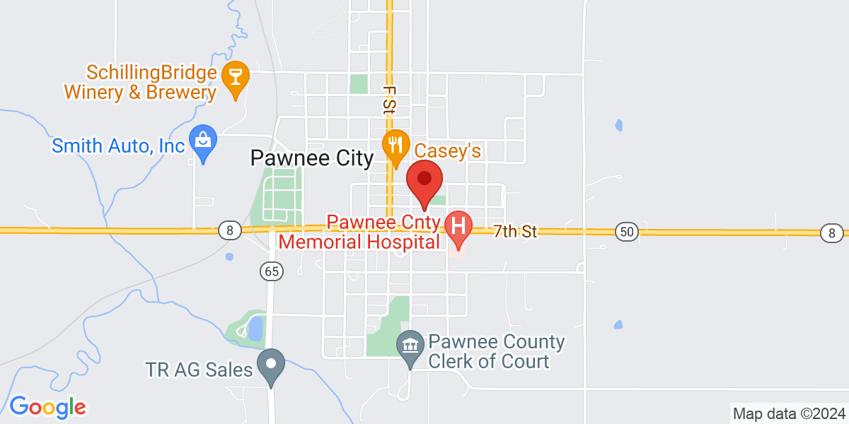 Map of Pawnee City Public Library